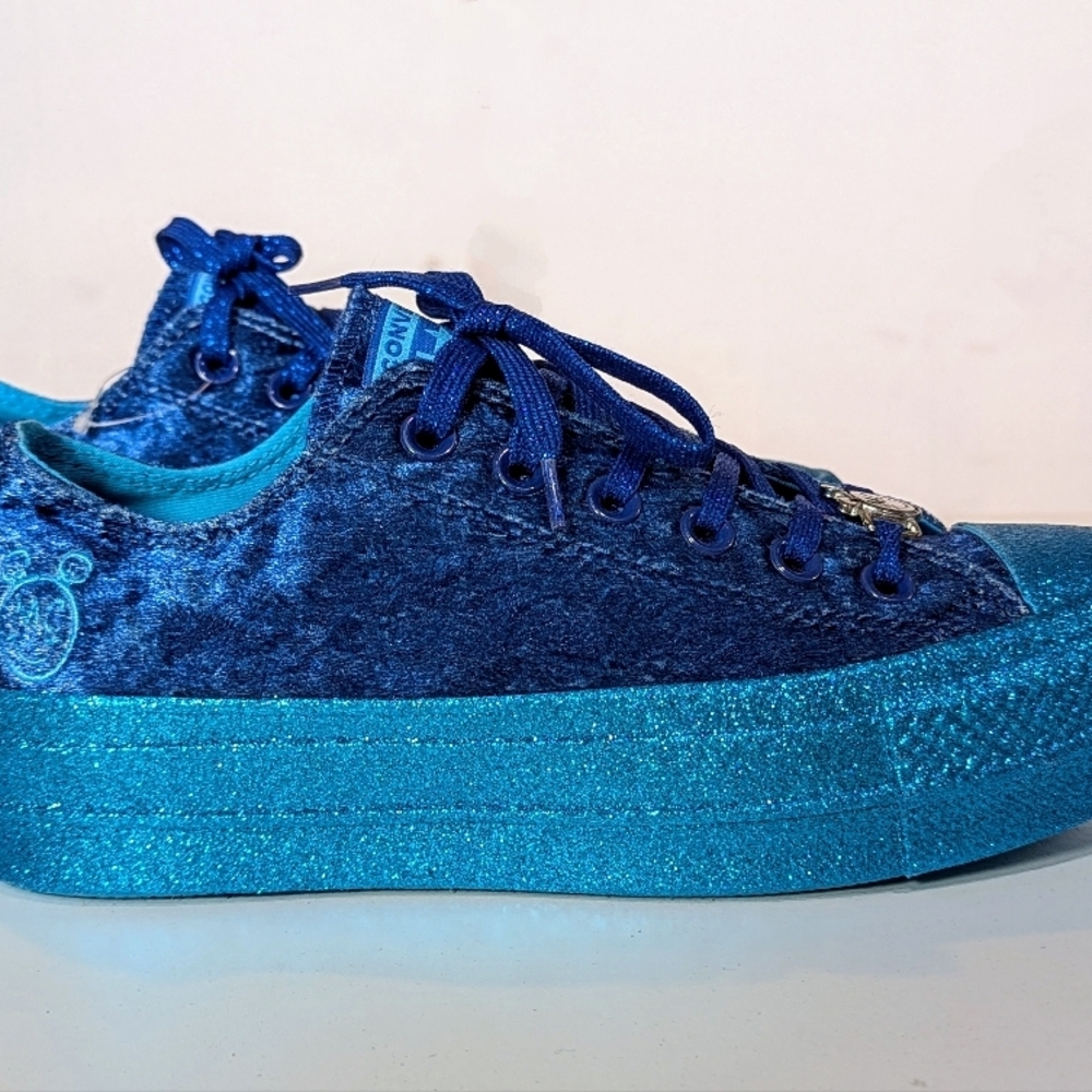 Converse Women's Limited Edition Disney Blue Velvet Sneakers